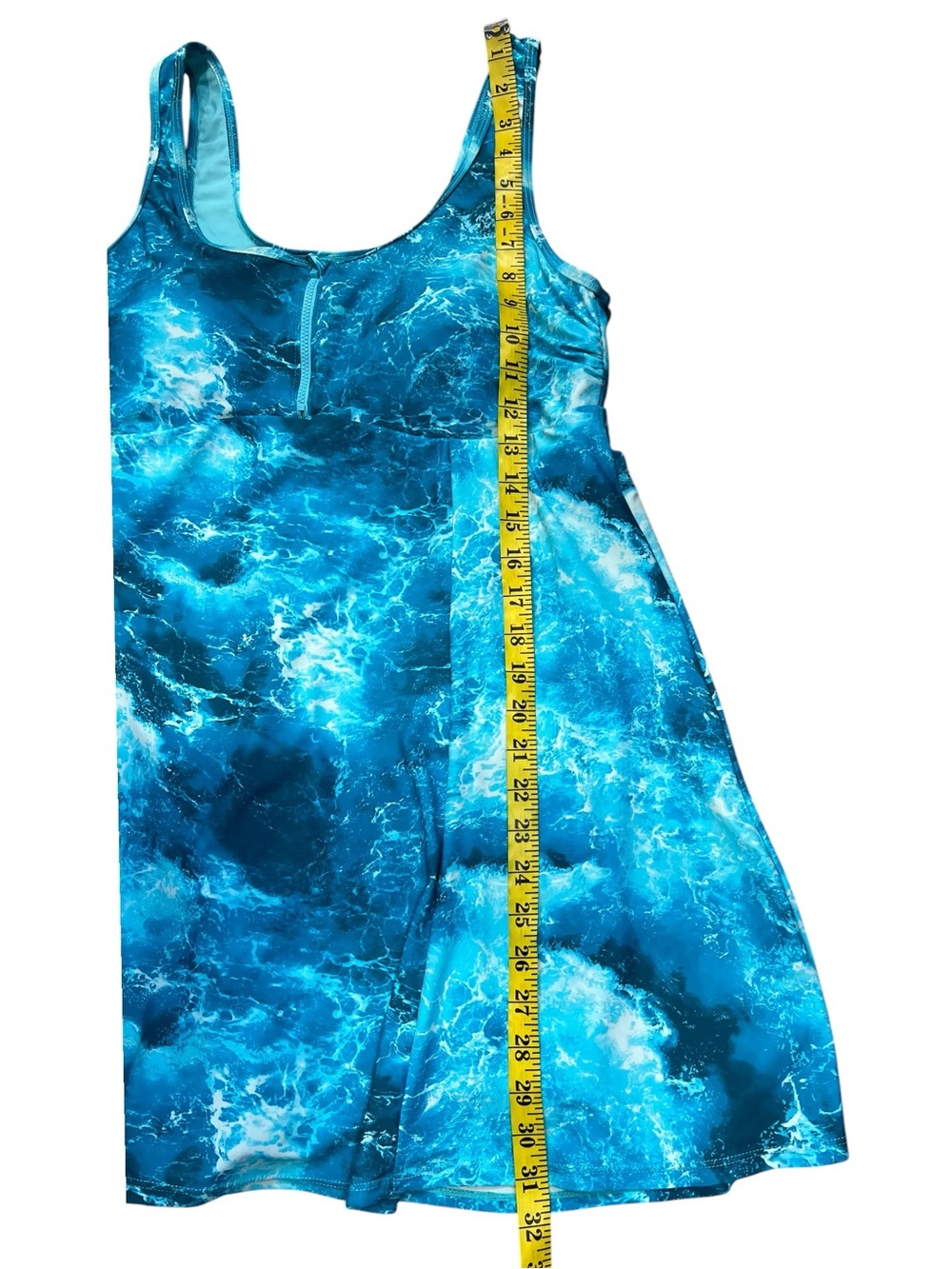 Torrid Wireless Long Zip-Front Swim Dress With Short Size 1X - Picture 14 of 14